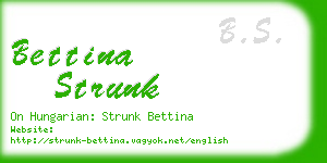 bettina strunk business card